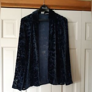 Armani Exchange Navy Velvet Jacket